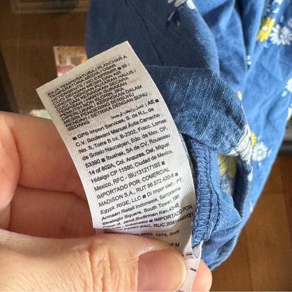 Old Navy Floral Blue Wrap Dress - Picture 11 of 13